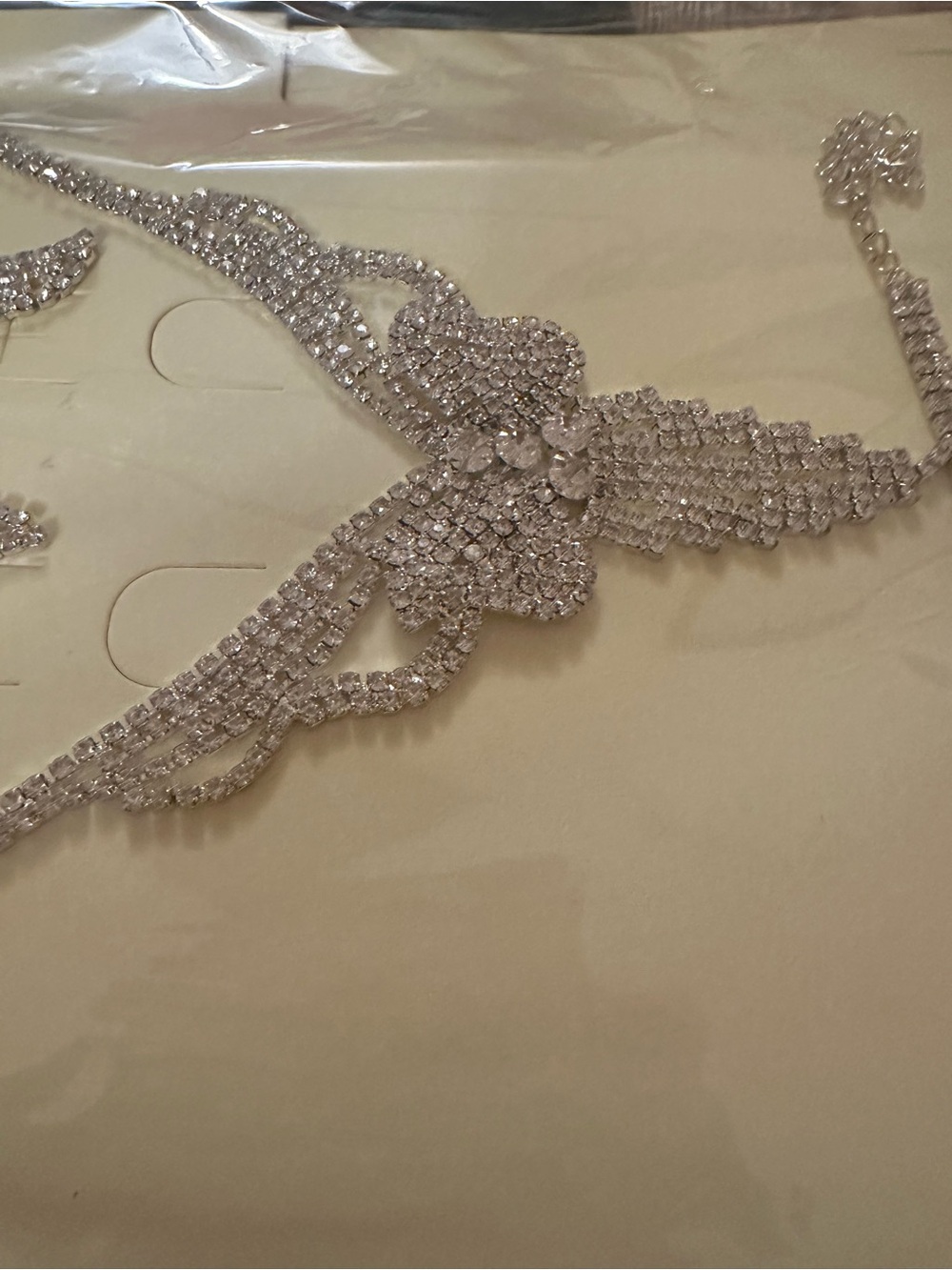 Rhinestone Bridal Jewelry Set - Silver Sparkle - Picture 7 of 10